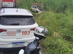 Capotamento deixa homem ferido em Miaí de Baixo em Coruripe