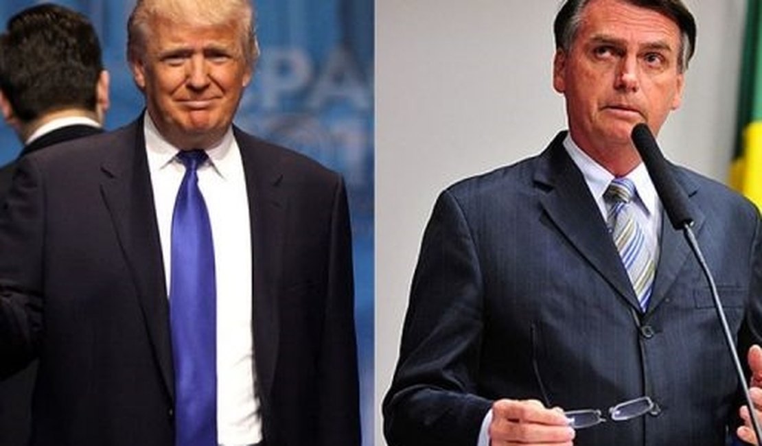 Trump e Bolsonaro falam em trabalhar 'lado a lado', diz Casa Branca