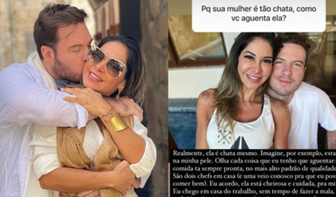 Thiago Nigro admite que Maíra Cardi é 'chata' e diz tomar 35 vitaminas por dia por conta dela