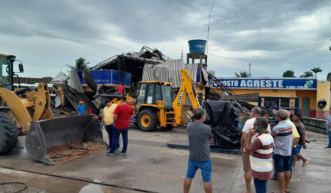 [Vídeo] Temporal de aproximadamente 1h de duração provocou vários estragos em Campo Alegre