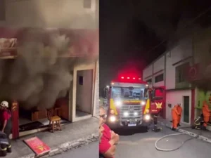 [Vídeo] Incêndio destrói completamente lanchonete no município de União dos Palmares