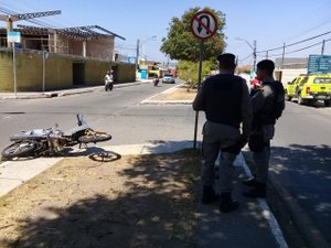 Acidente de trânsito deixa motociclista ferido em Arapiraca