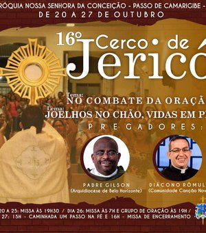Igreja Católica promove 16º Cerco de Jericó no Passo de Camaragibe