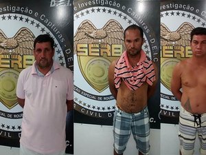 Presos três acusados de arrombar caixas eletrônicos