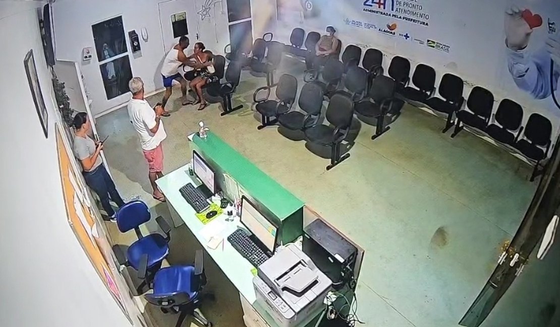 [Vídeo] Homem agride companheira dentro da UPA de Palmeira e causa dano ao patrimônio público