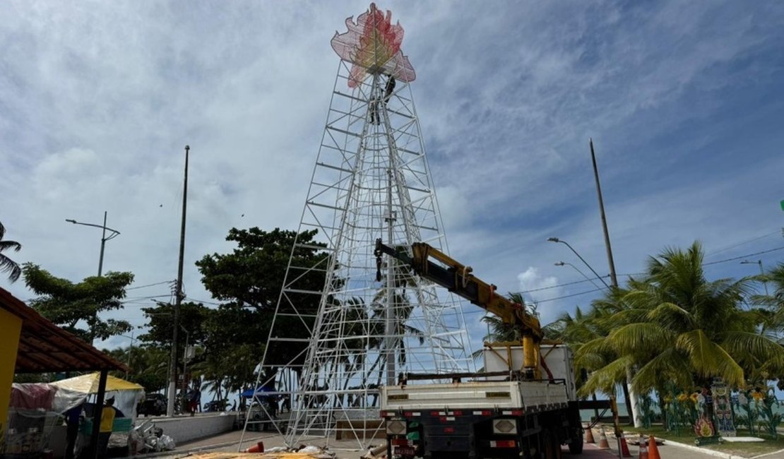 São João Massayó ganha Vila Junina com fogueira cenográfica de 24 metros na orla marítima
