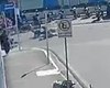 Vídeo mostra acidente em que motociclista fugiu após deixar mulher ferida em Arapiraca