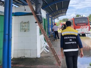 SMTT vistoria terminal do Village Campestre para implementar melhorias