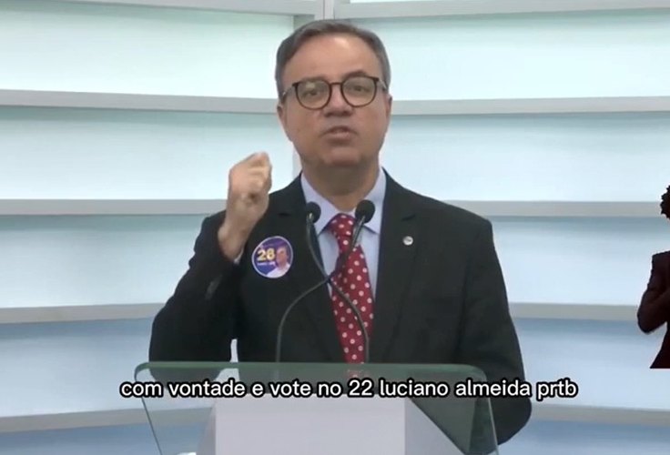 [VÍDEO] Luciano Almeida pede voto para “número 22” ao invés de número do seu partido