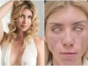 Após cirurgia plástica, miss não consegue fechar os olhos nem sorrir