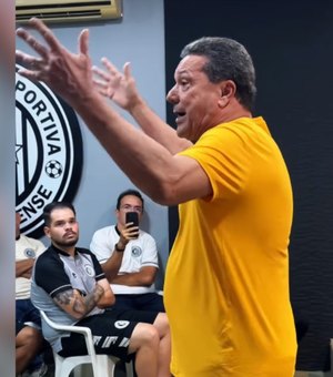 ASA recebe visita de Vanderlei Luxemburgo no CT Noel Alves antes de decisão do Alagoano