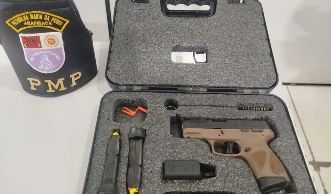 Polícia Militar apreende revólver durante cumprimento de mandado em Arapiraca