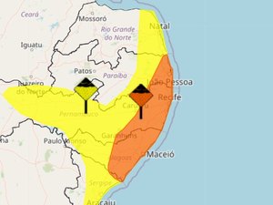 Inmet emite novo alerta de chuva intensa e 84 municípios de AL estão sob aviso