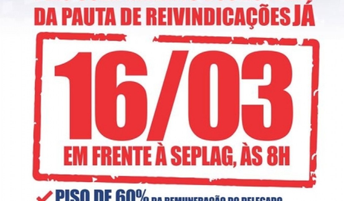 Policiais civis realizarão ato público com café da manhã