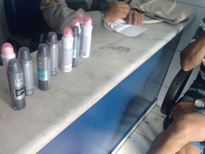 Reeducando é preso com a sogra furtando desodorantes no Tabuleiro