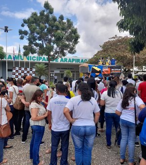 [Vídeo] Agentes comunitários de saúde e de combate à endemias de Arapiraca reivindicam reajuste salarial