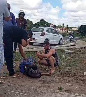 Homem fica ferido após acidente de trânsito no bairro Boa Vista em Arapiraca