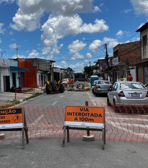 Obra emergencial modifica itinerário de linhas de ônibus no bairro do Clima Bom