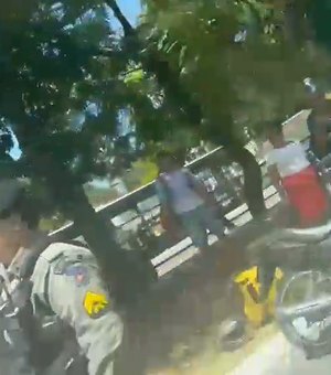 Motociclista fica ferido após colisão entre motos na Avenida Fernandes Lima