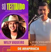 Arapiraquense Willy Vaqueiro é selecionado para participar de programa musical em Fortaleza