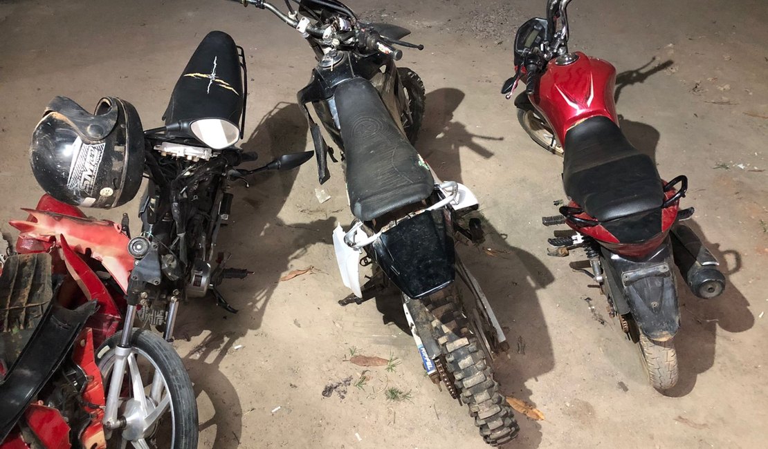 Após furto de ciclomotor, PM prende dois e descobre desmanche de veículos em Igaci