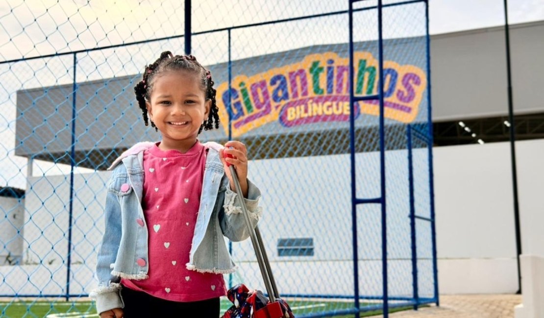 Ano letivo começa em novos Gigantinhos, bilíngues e em tempo integral