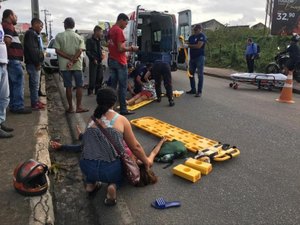 Criança de 9 anos atropelada por caminhão em Arapiraca, morre no HEA