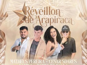 Réveillon de Arapiraca terá shows gratuitos e queima de fogos