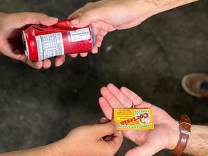 No São João Massayó, recicláveis valem ingressos para parque de diversões