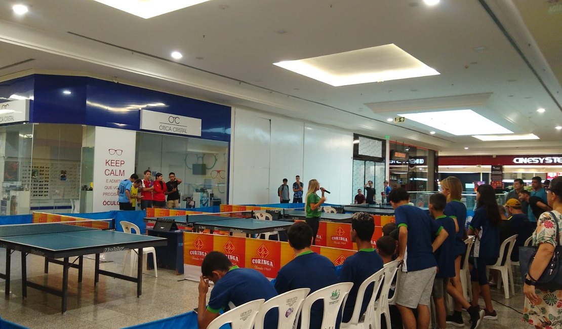 Arapiraca Garden Shopping sedia competição de tênis de mesa neste sábado (27)