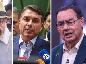 Lula tem 38% dos votos totais no 1º turno; Flávio marca 30% e Cury, 11%, diz pesquisa