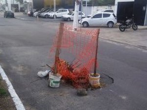 Obra da Casal no bairro da Jatiúca deve durar até agosto