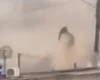 Vídeo mostra bueiros explodindo durante incêndio em São Paulo