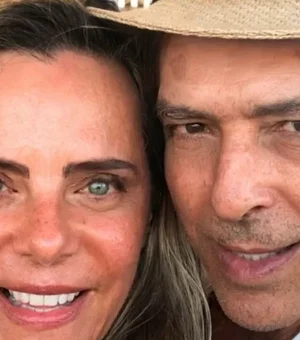 Em foto rara, Bruna Lombardi se declara ao marido, Carlos Alberto Riccelli