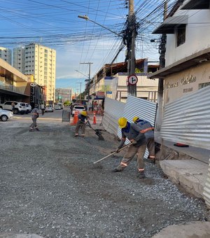 Trânsito é liberado na Rua Soldado Eduardo dos Santos após obra da BRK