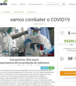 Instituto cria campanha de arrecadação de fundos para a compra de testes rápidos contra coronavírus