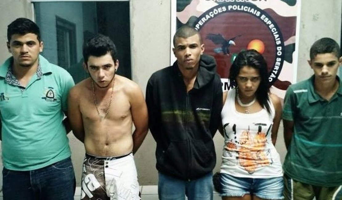 Operação no Sertão prende cinco pessoas envolvidas em vários crimes