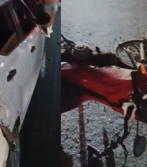 Motociclista sofre fratura no fêmur após colisão com carro no Tabuleiro do Martins