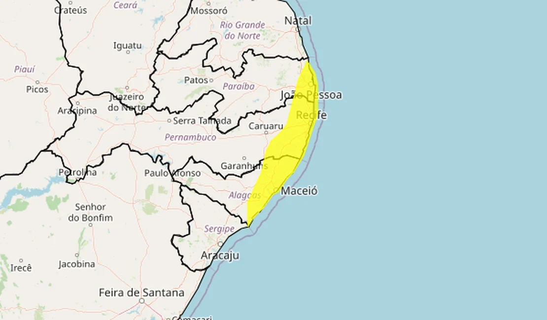 Semarh divulga previsão do tempo para esta quarta-feira (20) em Alagoas