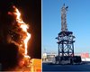 Estátua da Havan é destruída após incêndio em Petrolina, PE