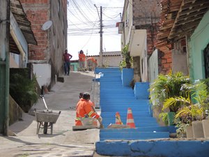 Obra na escadaria do bairro Ouro Preto entra na fase final de reestruturação