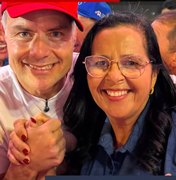 Edilza Alves lidera comitiva de Lagoa da Canoa em evento de campanha de Renan Filho