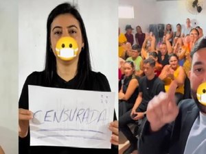 Presidente da Câmara proíbe vereadores e representante de professores de discursarem contra a prefeita de Canapi