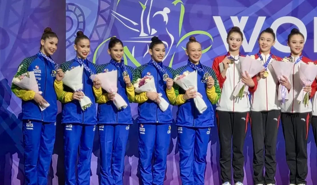 Alagoana Duda Arakaki é destaque em conquista da prata na Copa do Mundo de ginástica rítmica