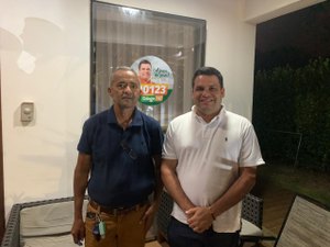 Thiago ML recebe apoio do ex-presidente da Câmara Municipal, Roninho Rios