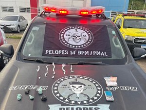 Suspeito tenta fugir, mas é preso com drogas e balança de precisão em Joaquim Gomes