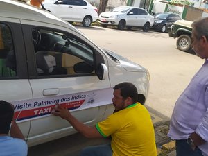 SMTT de Palmeira realiza adesivação de Táxis nesta segunda (6)