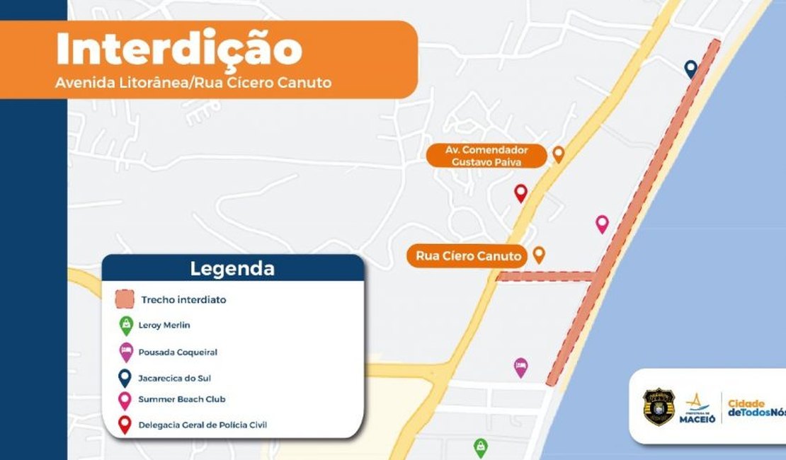 Evento modifica trânsito em Jacarecica neste sábado (16)