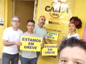 Greve dos jornalistas em Arapiraca recebe apoio de entidades sindicais