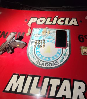 Suspeito de homicídio é preso com arma e drogas em Matriz de Camaragibe